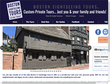Tablet Screenshot of bostonsightseeingtours.com